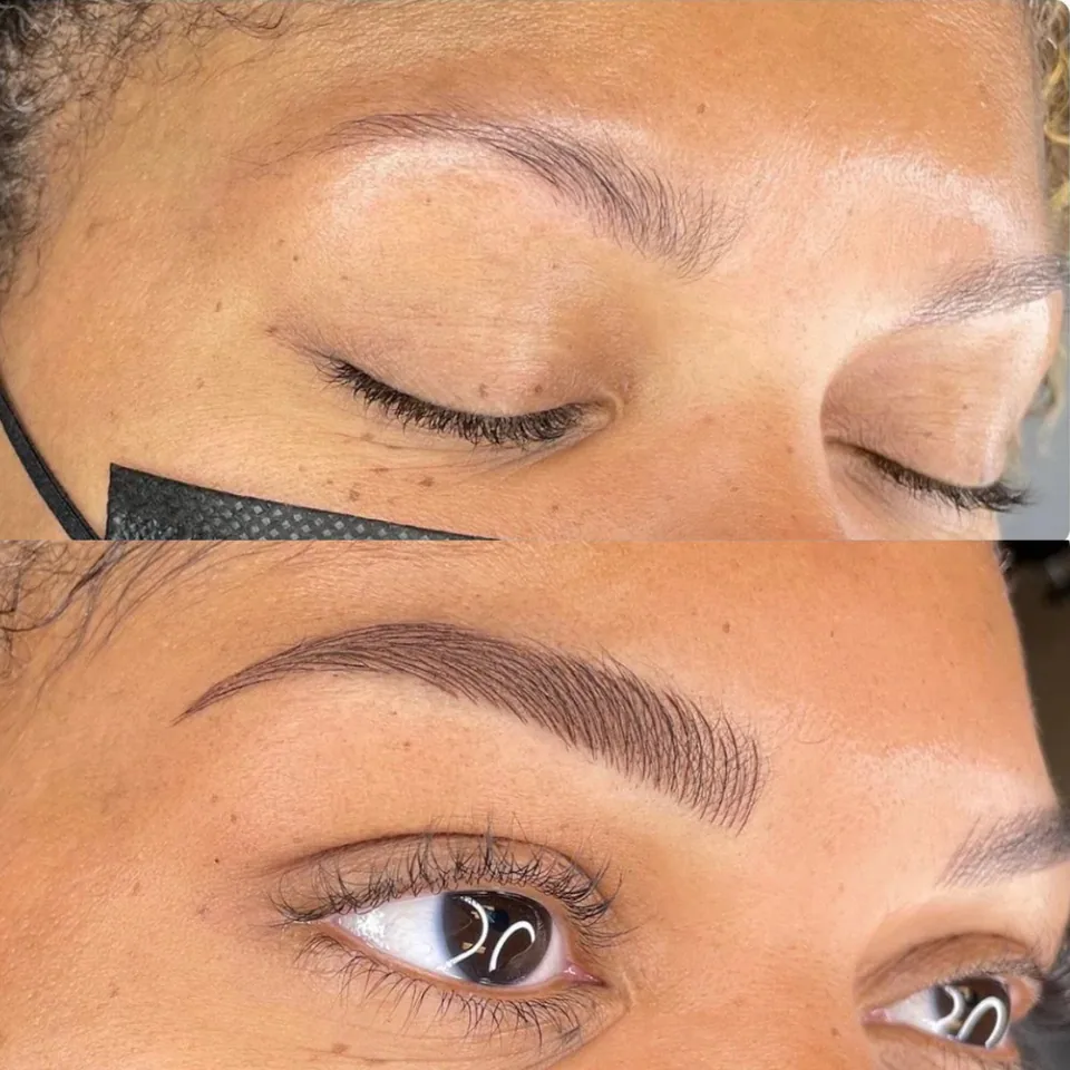 Microblading med håndtegnede hårstrå, utført hos Eternal Sign i Fredrikstad